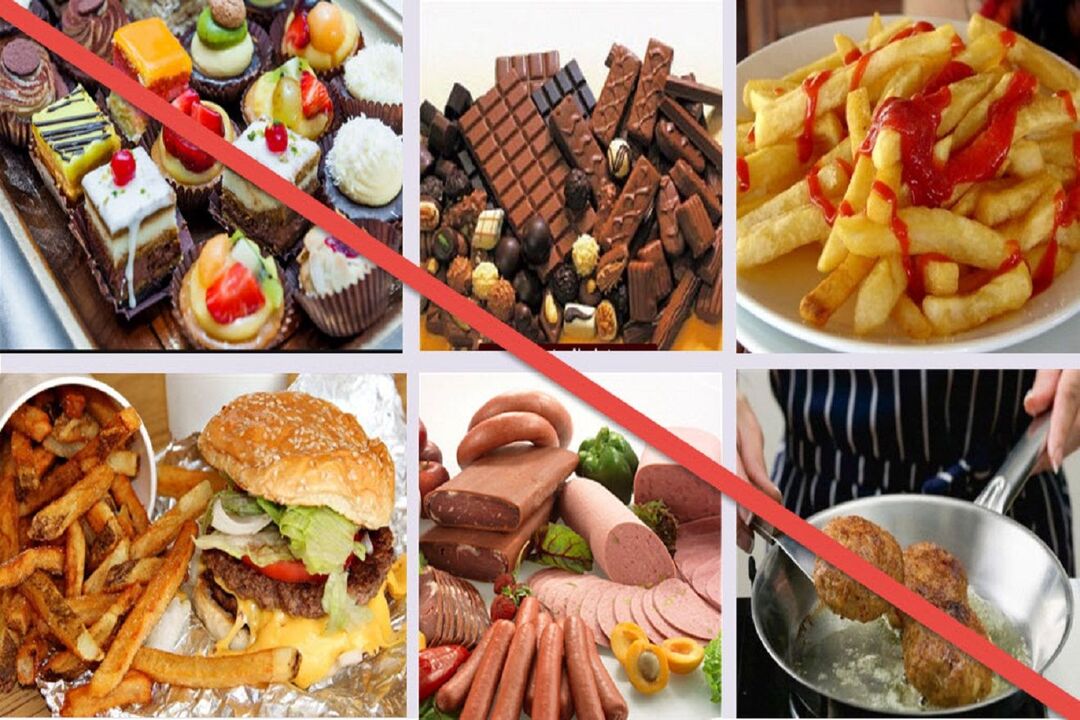 заборонені продукти на дієті